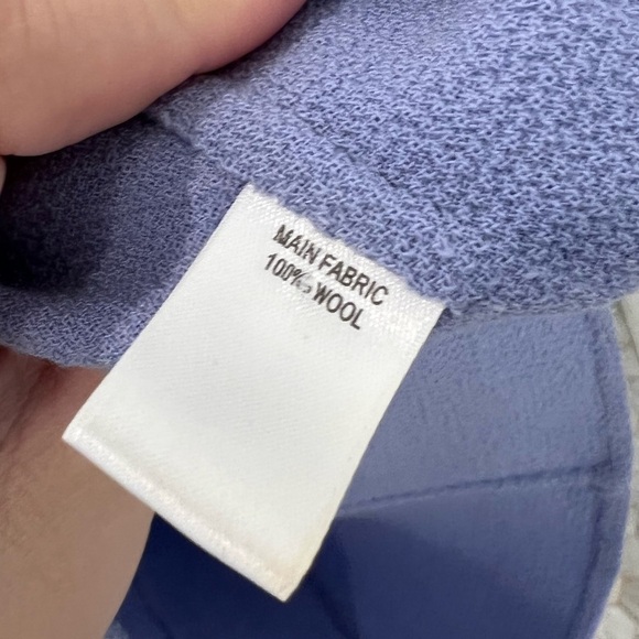 ST. John Periwinkle Wool Ruffle Sleeveless Sheath Dress - Picture 9 of 12